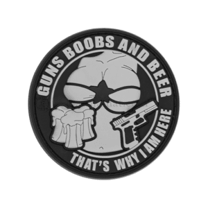 GUNS BOOBS AND BEER RUBBER PATCH – JTG